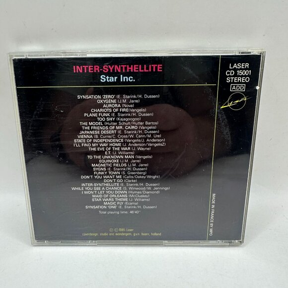 Inter-Synthellite Star Inc. 28 Synthesizer Hits Audio CD Laser CD 15001 Stereo - Picture 2 of 3